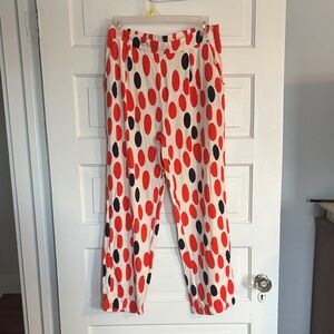COMPANIA Fantastica Polka Dot Pants in Red and Black